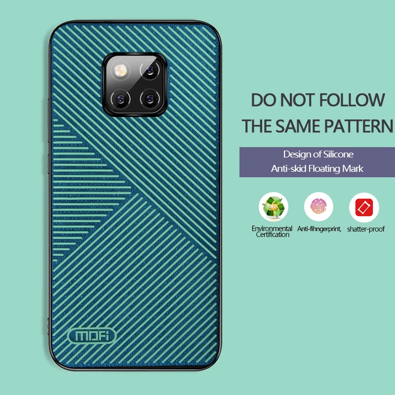 for huawei mate 20 Pro Case Cover MOFI Silicone Stripe Back 20pro Antiskid Epoxy Full |
