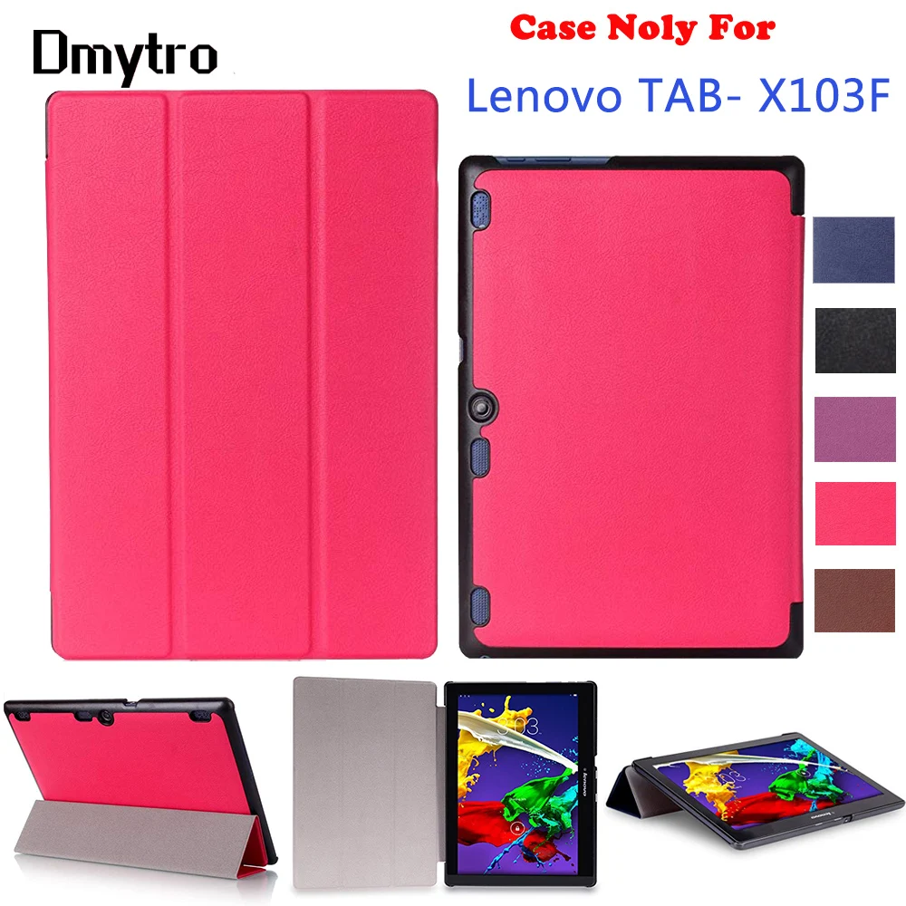 

Чехол Dmytro из искусственной кожи для планшета Lenovo TAB X103F 10,1 дюйма, ультратонкий складной Смарт 3 чехол-подставка с магнитной отделкой