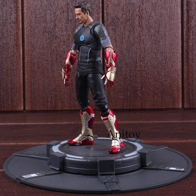 СВЧ фигурка Marvel Железный человек Тони Старк с мощной стадией Тони ПВХ Железный человек фигурка Коллекционная Фигурка модель игрушки