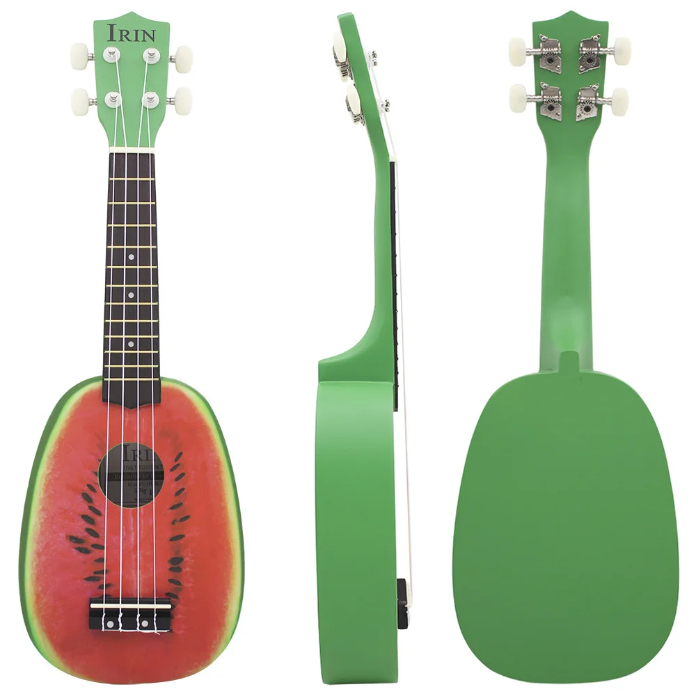 Высокое качество 2" Ukelele 4 струны укулеле Красочные Прекрасный Арбуз липа струнный музыкальный инструмент Рождественский подарок