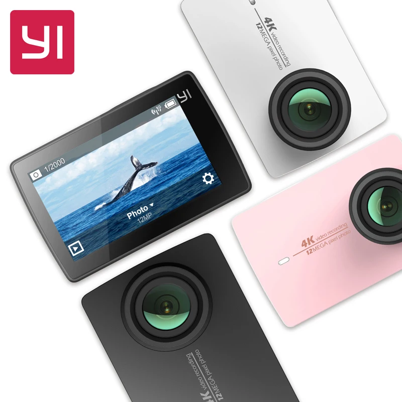 Original Xiaomi YI 4K Action Camera 2 Ambarella A9SE Sports Camera II 2.19" 155" 12.0MP CMOS EIS LDC International Edition