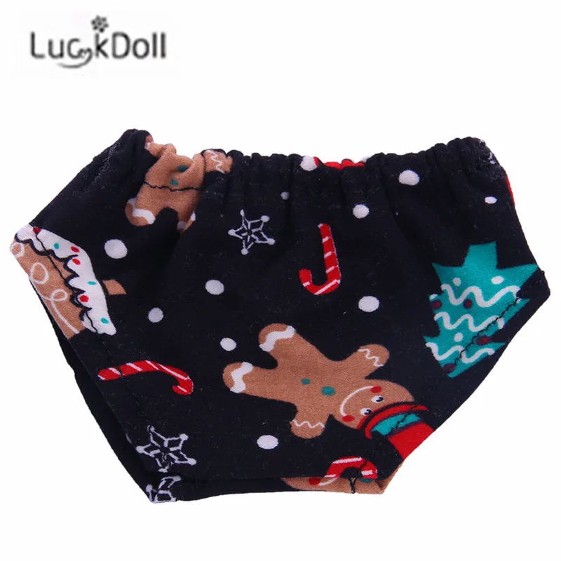 LUCKDOLL новое нижнее белье с принтом подходит для 18 дюймовых американских кукол 43 см