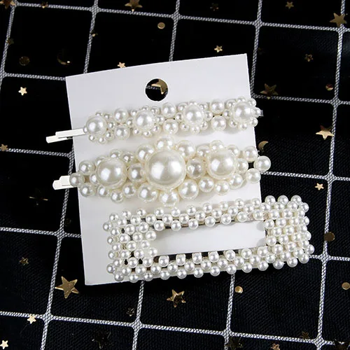 22 silver set Корейский стиль, жемчужные заколки для волос, набор для женщин, девушек, заколка для волос, заколка, головной убор, заколки, аксессуары для волос, украшение для волос - Окраска металла: 22 silver set