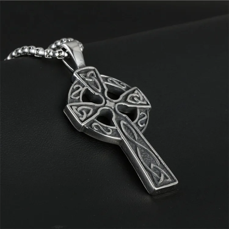 Христианские Украшения Золото Цвет Нержавеющая сталь Triquetra Викинг тройной Рог Odin