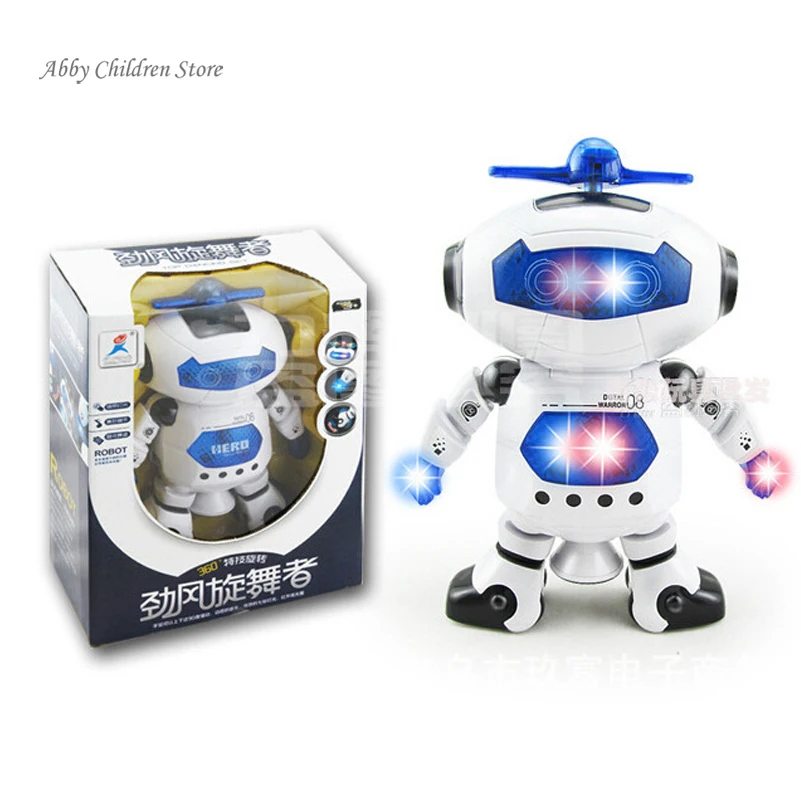 360 Вращающийся танцор робот игрушка Музыкальные Прогулка облегчить электронная