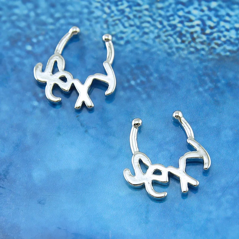 Пикантное кольцо для имитации перегородки кликера из хирургической стали