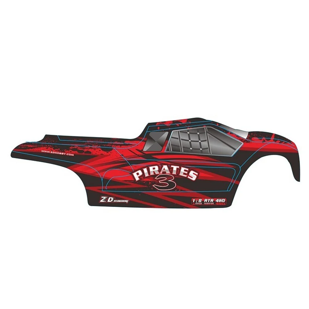 2 шт. zd Racing 8460 9021-V3 ПВХ корпус автомобиля для 1/8 Rc модели запасных частей модели игрушек автомобиля высокоскоростной Открытый игрушки подарок для мальчика