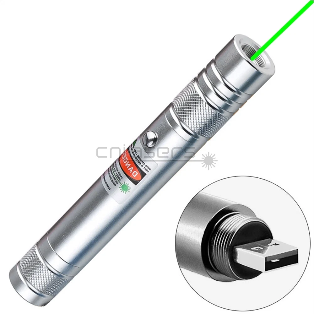 U6SG0050 CNILasers USB зарядное устройство GU6 с фиксированным фокусом 532nm зеленая лазерная указка Видимый лазерный луч лазер ручка с фонариком сигнальная лампа Кемпинг Охота - Цвет: U6SG0050