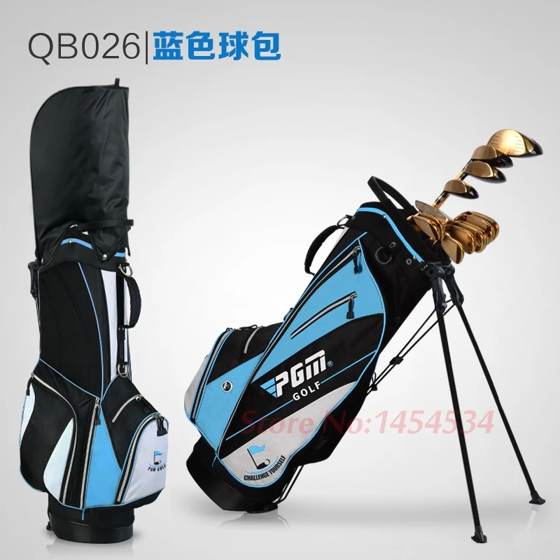 Ultra Light! PGM New Golf Bag Waterproof Men Caddy Golf Cart Tripod Rack Stuff Golf Bag Women Bracket Gun Stand Bag 14 Sockets