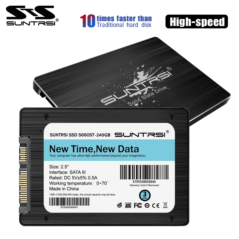 Suntrsi Внутренний твердотельный диск SSD S660ST 60 Гб SATA3 960 ГБ 480 240 высокоскоростной для