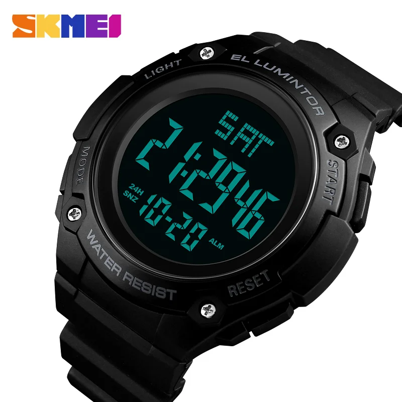 SKMEI Digital Watch Mens Watches Fashion Outdoor Sports Electronic LED Clock Male Waterproof Casual Military Men Wrist New | Наручные