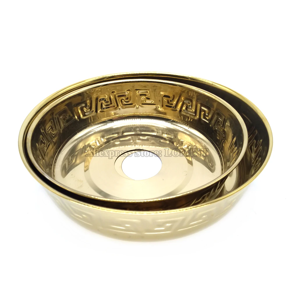 LOMINT золотые подносы для кальяна Глубокая Тарелка кальяны кальянные