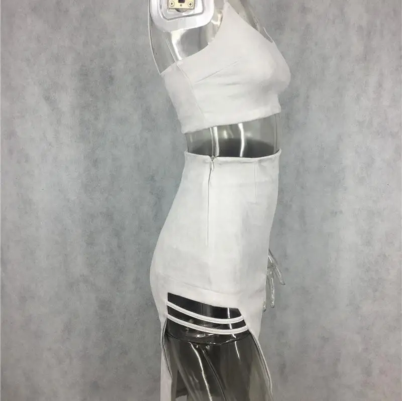 Женский пикантный комплект с юбкой летний однотонный топ без рукавов на