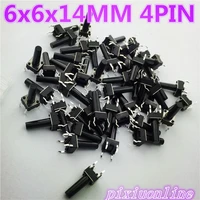 g97y 50pcs 6x6x14mm 4pin g97 tactile tact push button micro switch direct self reset dip top copper the cheapest high quality