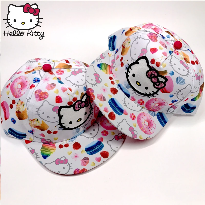 Детские бейсболки Hello Kitty спортивные 1 шт. детские уличные кепки с солнцезащитным