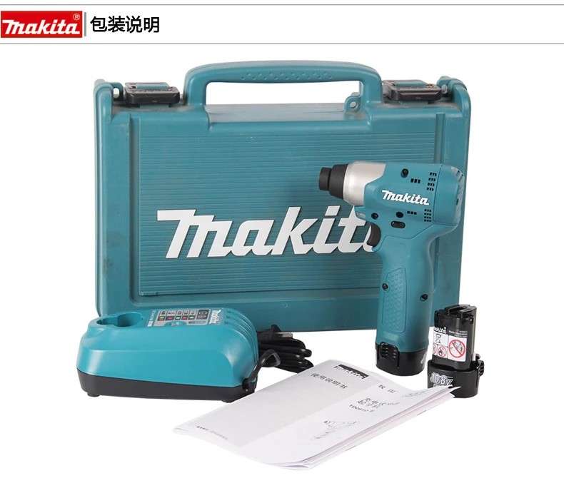 Электрический шуруповерт MAKITA 18 в, электрическая дрель TD090DWE/TD091DNWE