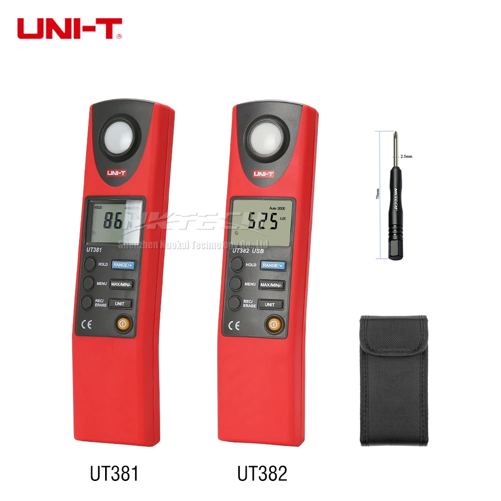 

UNI-T UT381 UT382 Цифровой Люксметр, измеритель светильник ности, люминометр Люкс/FC, фотометр, осветительный прибор, автоматическое определение ди...