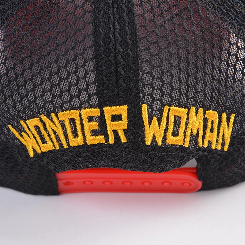 Женская бейсбольная Кепка Snapback Wonder Woman сетчатая шапка красный головной убор