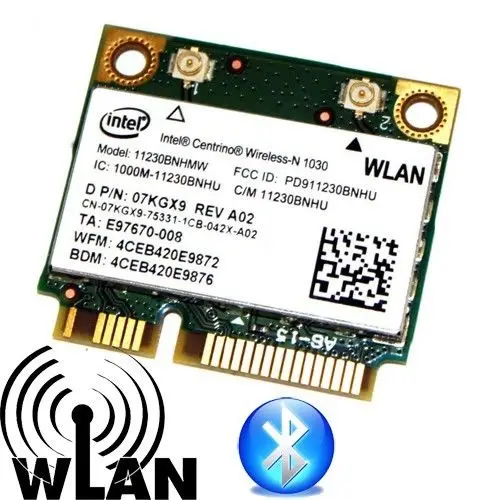 Беспроводная карта BNHMW 11230 Wi Fi + BT PCI E 300 Мбит/с 2 4 ГГц 7KGX9 802.11n для intel 1030 Dell Inspiron N4110 N7110