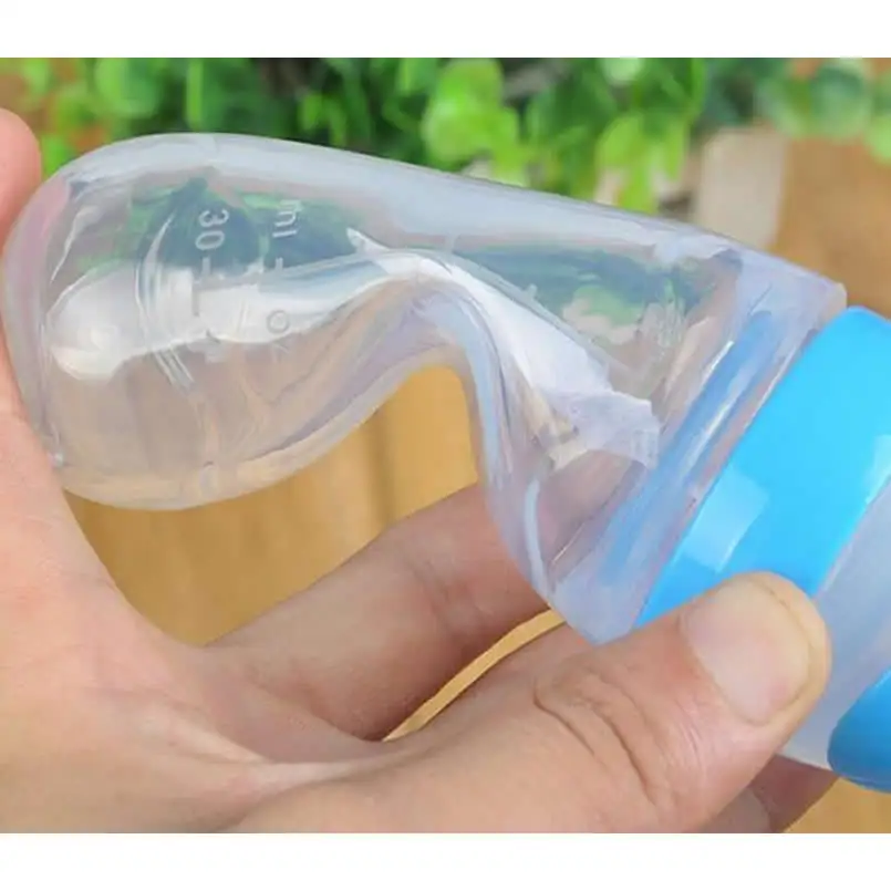 Сжималка для кормления новорожденного ребенка силиконовая ложка риса детская