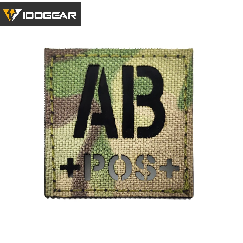 Патчи IDO GEAR для страйкбола Квадратные значки инфракрасная нашивка Тактическая