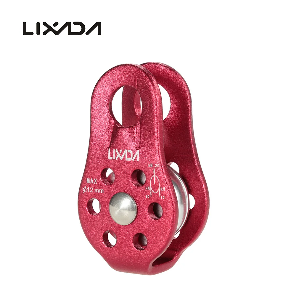 Lixada 20KN шкив для скалолазания фиксированный одиночный скалолазание Спасательный