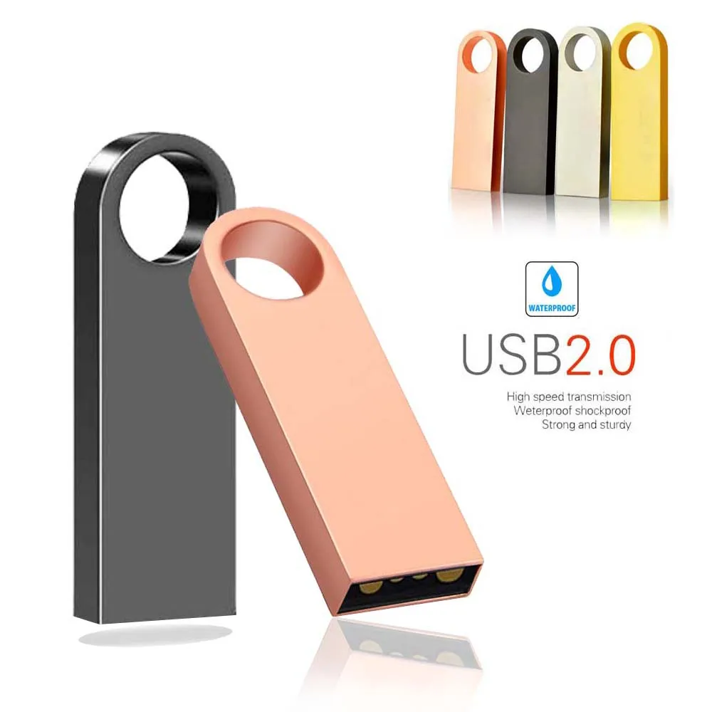 Флешки 128 ГБ Cle флеш диск Usb 2 0 8 16 64 накопитель 32 Memory Stick металла Memoria Высокое