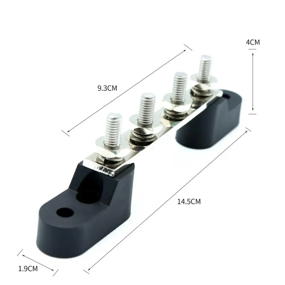 T Tocas 100A бусбар 4 M6 шпильки терминалы w/Cover Kit наземный распределительный блок для