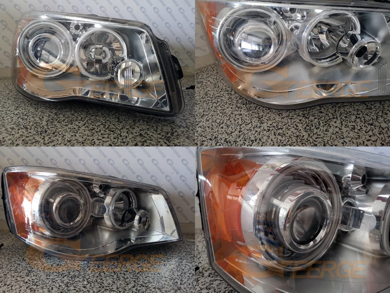 Для Chrysler Voyager Grand Voyager 2008- отличное Ультра яркое освещение CCFL ангельские глазки комплект Halo Кольцо