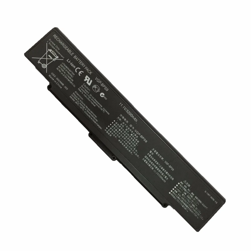 11 1 V 5200Mah Новый VGP-BPL9 Аккумулятор для ноутбука SONY VGP-BPS9/S/b BPS10 BPS9 CR23 CR33CR31 VGP-BPS9A/B VGP-BPS9/S