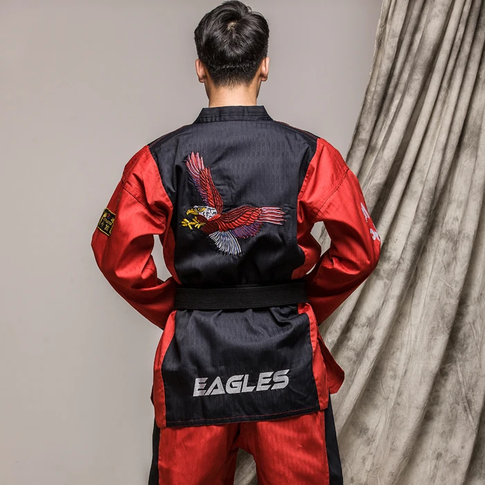 Боевые искусства TKD Tae Kwon Do с V образным вырезом для взрослых и детей рандомные