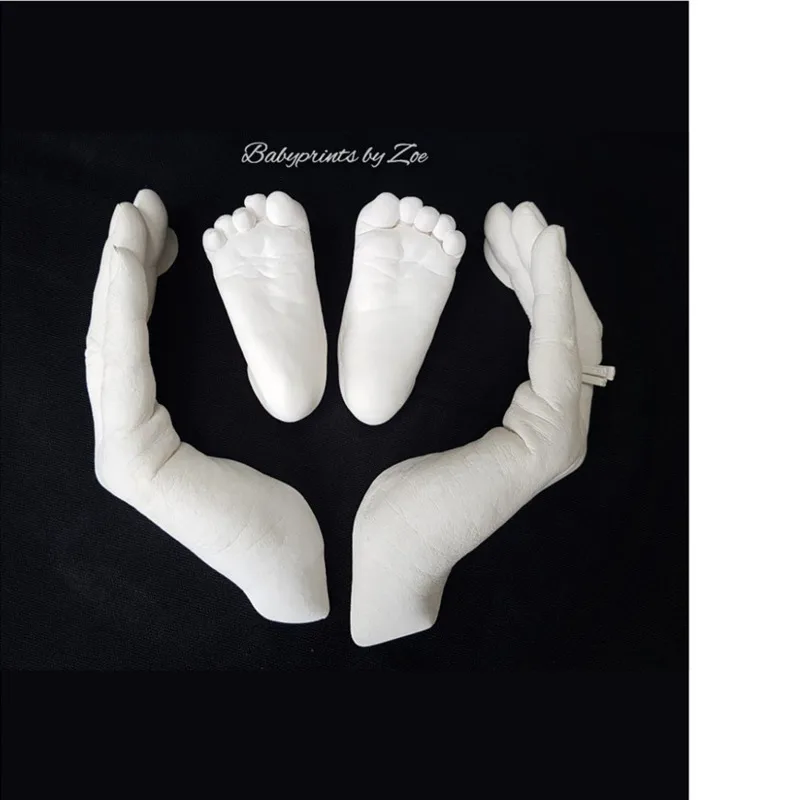 Модель порошка клон порошок гипсовый diy руки и ноги следы детские чернила 3D
