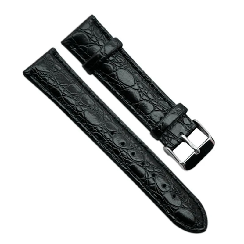 Black Brown Color Leather Watch Strap Watchbands 18 20 22mm Soft Watch Band For Casio Watch Pin Buckle  Factory Price