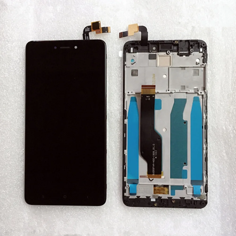 For 5.5'' xiaomi redmi note 4X lcd screen display touch panel digitizer assembly with frame for 4 global parts | Мобильные