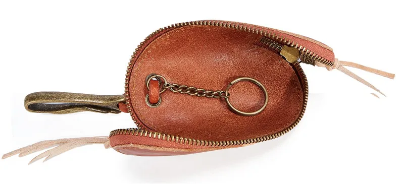 Top Quality Genuine Leather Men Key Holder Car Housekeeper Zipper Wallet Keychain Vintage Organizer Keys Pouch Bag J14 | Багаж и сумки