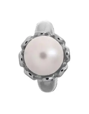 Vinnie дизайн ювелирных изделий белый жемчуг цветок подвески для кожаный браслет