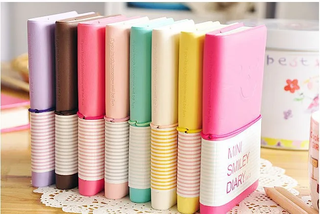 2 шт./лот горячая Распродажа милый мини ежедневник со смайликом ноутбук kawaii