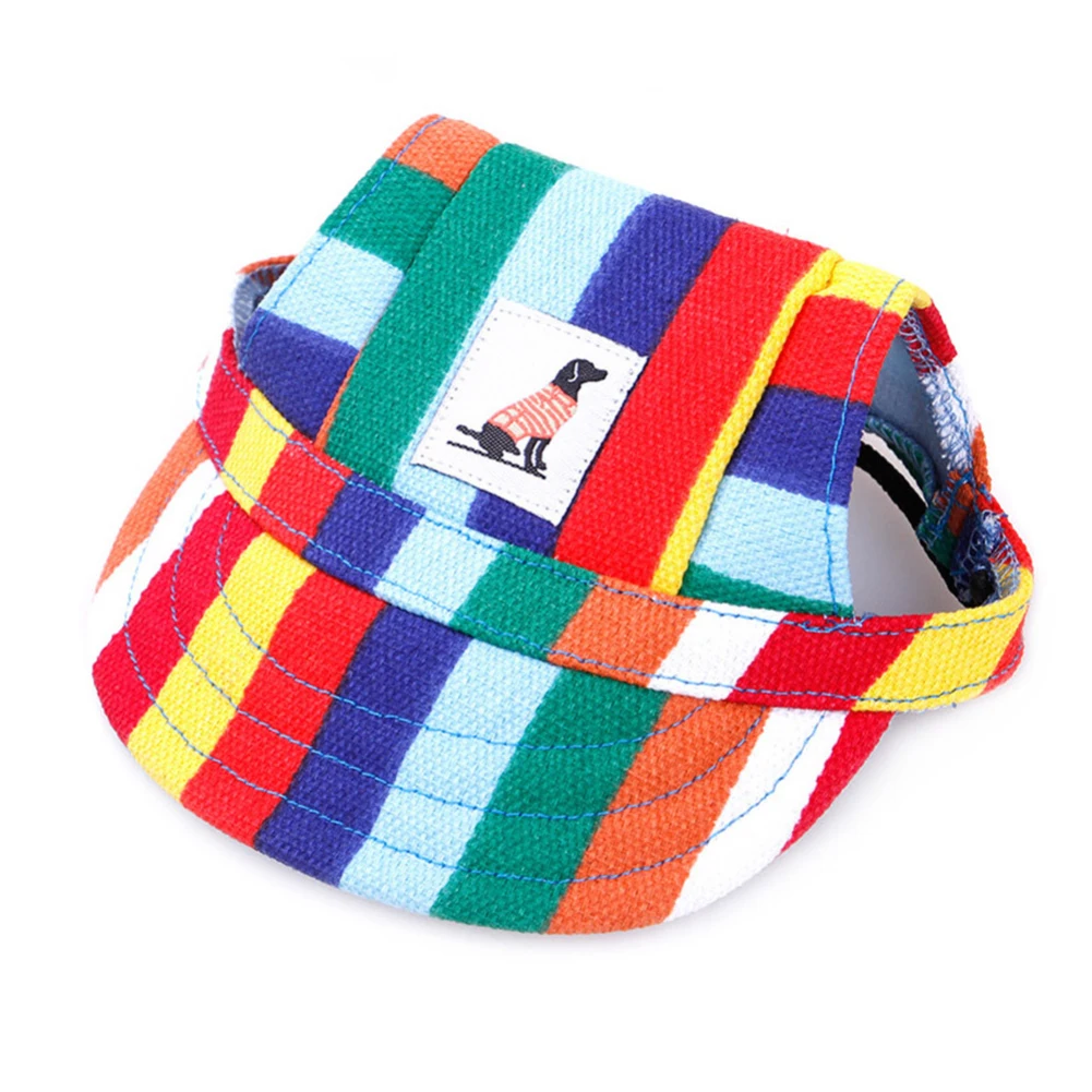 Multicolor S/M костюмы для собак с орнаментом, летние охлаждающие аксессуары, шляпа от солнца для собак, милая Повседневная парусиновая джинсовая бейсболка для домашних животных - Цвет: Multicolor