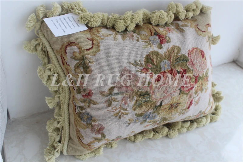 Бесплатная доставка 15K 12 &quotX16&quot Подушка для рукоделия ручная с розами Цветочный