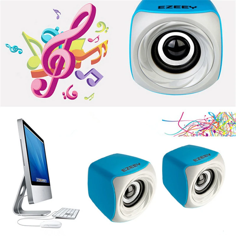 Wired Mini Computer Speakers USB 2.0 Stereo Portable PC Speaker Laptop Desktop Sound Box Loudspeaker | Электроника