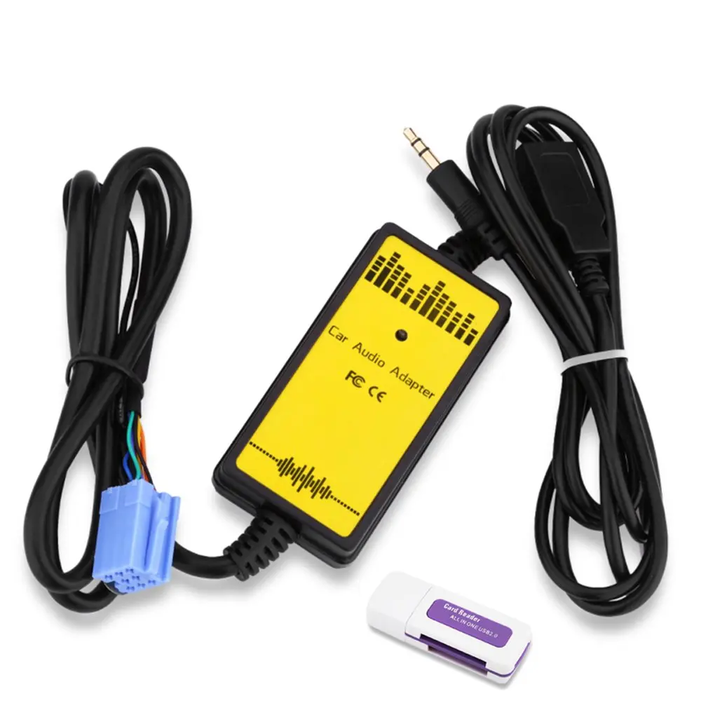 Автомобильный адаптер для аудио CD USB AUX кабель интерфейс MP3 SD 8P подключение