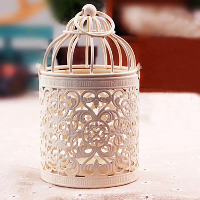 Hollow Holder Candlestick Lantern Votive Candle Hanging Vintage Candlesticks | Дом и сад