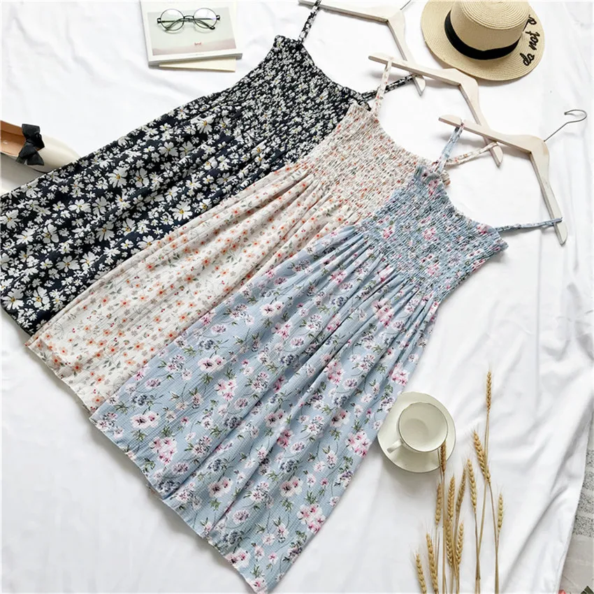 Новинка 2019 облегающие Женские платья с принтом на бретелях спагетти летнее