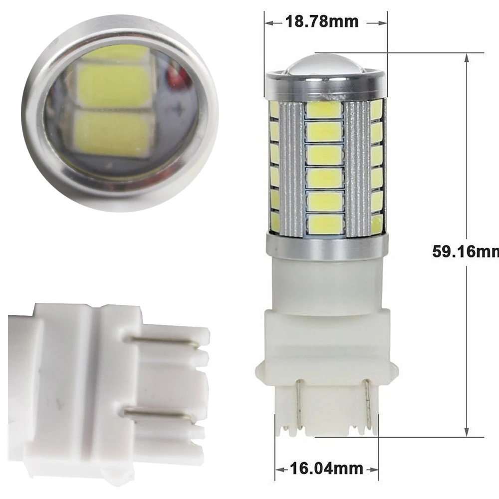 2 шт. 3157 3047 3057 5630 33 SMD красный 900 люмен 8000K супер яркий светодиодный стоп сигнал с