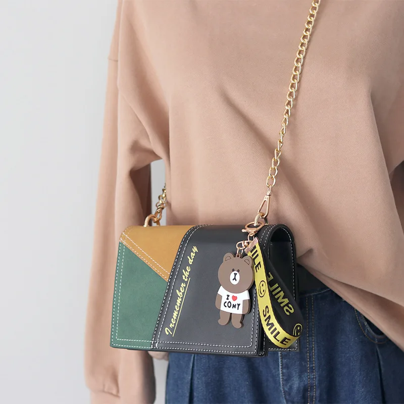 Small Bag For Women 2019 Handbags New Fashion Chain Ladies Crossbody Bags Bear Flap Shoulder CUMYKA | Багаж и сумки