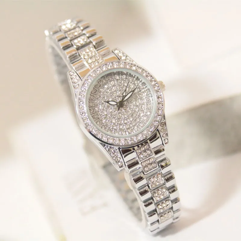 silver Reloj mujer, роскошные женские часы, известные бренды, золотые, модный дизайн, браслет, часы для девушек, женские наручные часы, Relogio Femininos - Цвет: silver