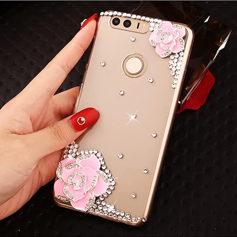 Чехол для телефона honor 9 lite со стразами huawei 10 7 8 p20 pro p8 p10 p9 2017 nova p smart 2019 |