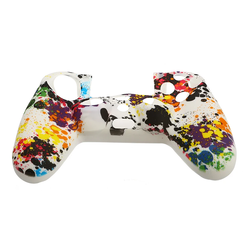 Силиконовый защитный чехол для контроллера Dualshock 4 с колпачками джойстика