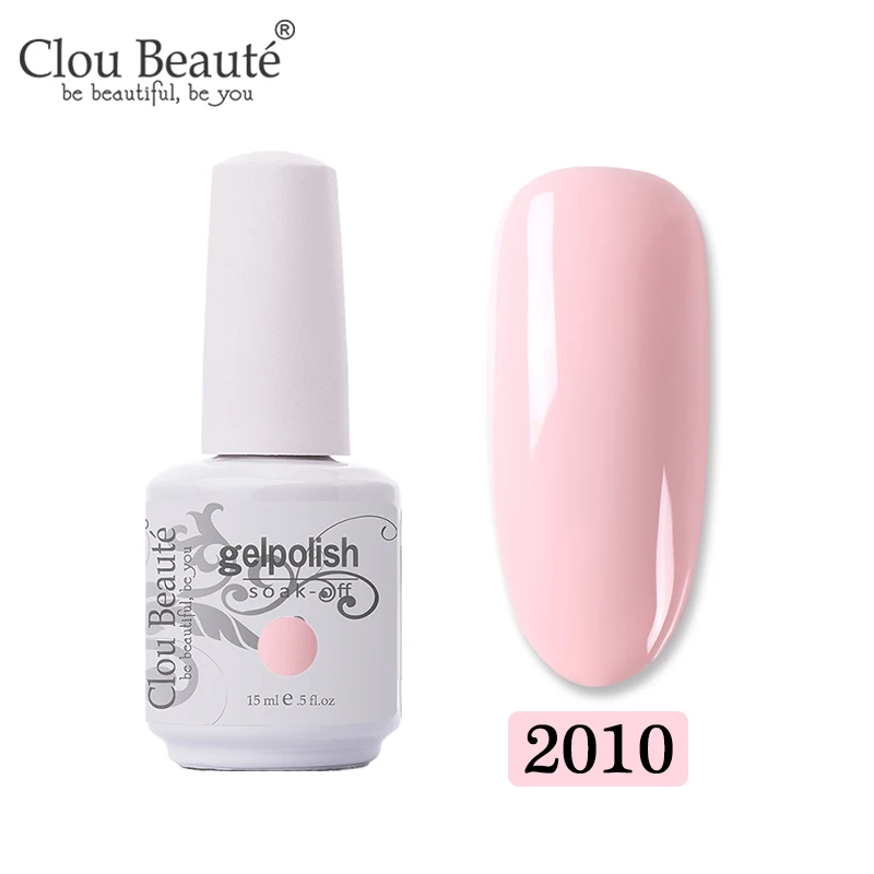 2010 Clou Beaute 375 цветов набор гель-лаков полуперманентный Vernis Матовый верхний слой УФ-гель для ногтей топовый лак впитывающий Гель-лак - Цвет: 2010