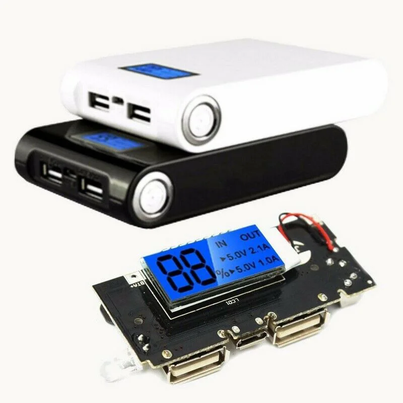 Мобильный блок питания плата модуля зарядного устройства с двойным USB цифровым